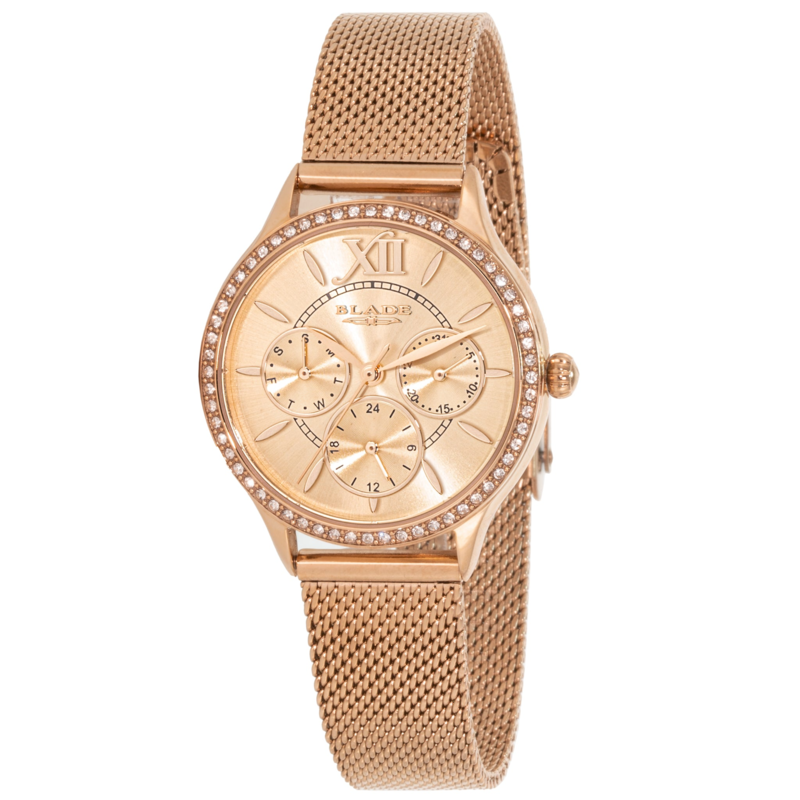 Blade Glam Analog Watch for Women with Stainless Steel Band, Water Resistant, 3657L2RPR, Rose Gold-Rose Gold
Blade Glam Analog Watch for Women with Stainless Steel Band, Water Resistant, 3657L2RPR, Rose Gold-Rose Gold