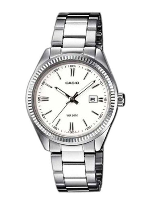 Casio Enticer Analog Wrist Watch for Women with Stainless Steel Band, Water Resistant, LTP-1302D-7A1, Silver-White
Casio Enticer Analog Wrist Watch for Women with Stainless Steel Band, Water Resistant, LTP-1302D-7A1, Silver-White