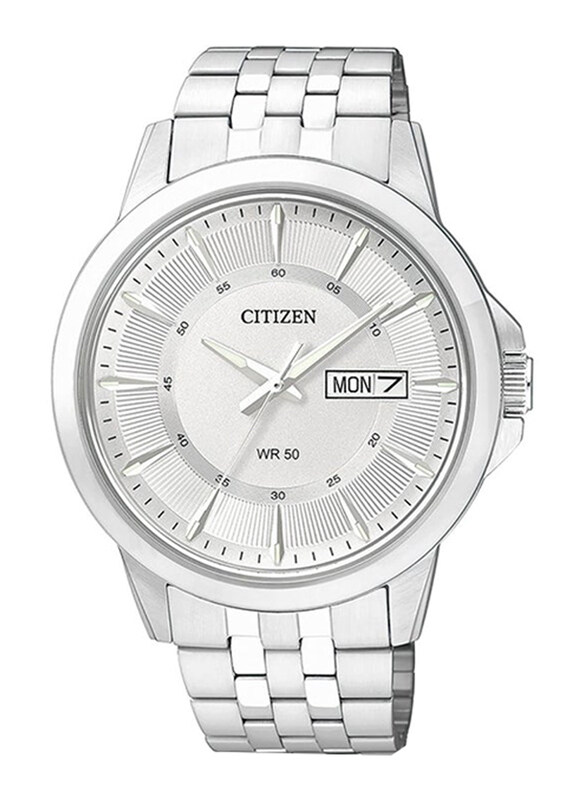 Citizen Analog Watch for Men with Stainless Steel Band, Water Resistant, BF2011-51A, Silver
Citizen Analog Watch for Men with Stainless Steel Band, Water Resistant, BF2011-51A, Silver