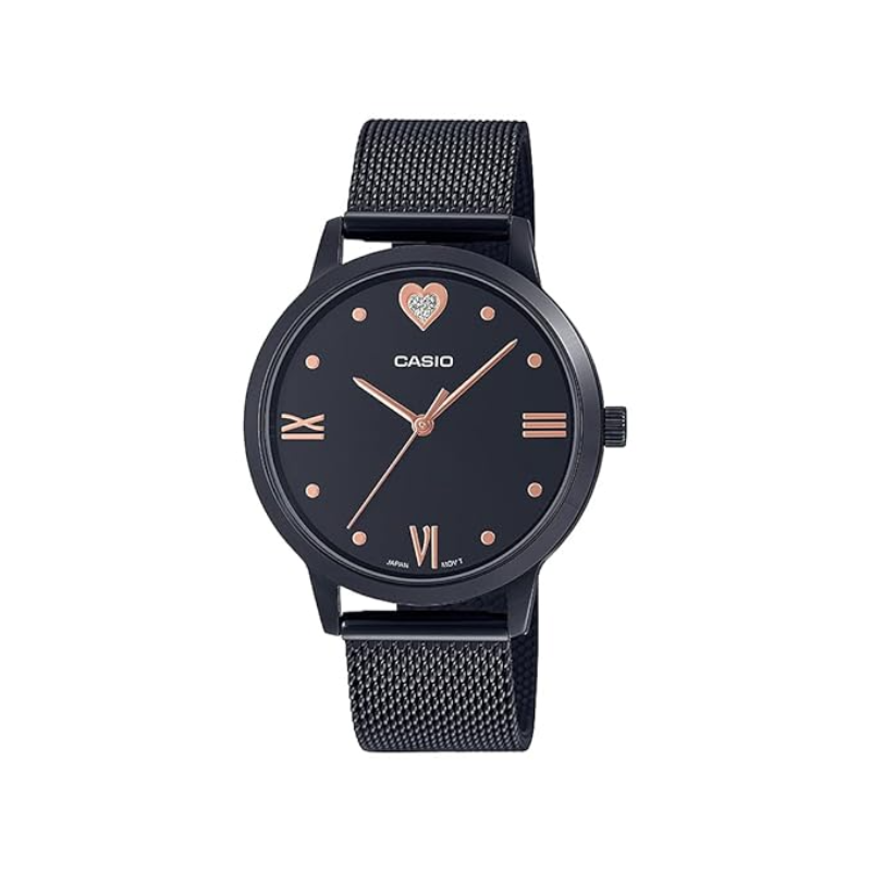 Casio Analog Watch for Women with Stainless Steel Band, Water Resistant, LTP-2022VMB-1CDR, Black-Black
Casio Analog Watch for Women with Stainless Steel Band, Water Resistant, LTP-2022VMB-1CDR, Black-Black
