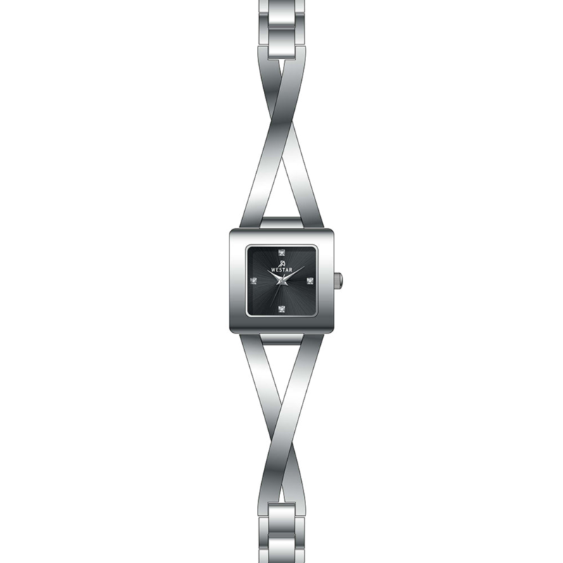 Westar Analog Watch for Women with Stainless Steel Band, Water Resistant, 20318STN103, Silver-Black
Westar Analog Watch for Women with Stainless Steel Band, Water Resistant, 20318STN103, Silver-Black