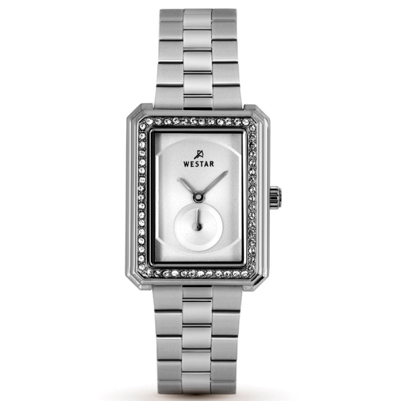 Westar Analog Watch for Women with Stainless Steel Band, Water Resistant, 00140STN107, Silver-White
Westar Analog Watch for Women with Stainless Steel Band, Water Resistant, 00140STN107, Silver-White