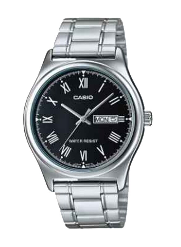 Casio Analog Watch for Men with Stainless Steel Band, Water Resistant, MTP-V006D-1BUDF, Silver-Black
Casio Analog Watch for Men with Stainless Steel Band, Water Resistant, MTP-V006D-1BUDF, Silver-Black