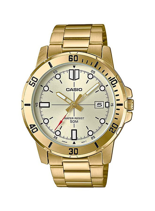 Casio Enticer Series Analog Watch for Men with Stainless Steel Band, Water Resistant, MTP-VD01G-9EVUDF, Gold-Yellow
Casio Enticer Series Analog Watch for Men with Stainless Steel Band, Water Resistant, MTP-VD01G-9EVUDF, Gold-Yellow