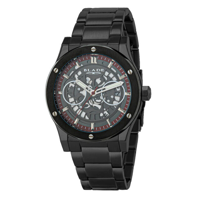 Blade Twist Analog Watch for Men with Stainless Steel Band, Water Resistant and Chronograph, 3581G2NNN, Black-Black
Blade Twist Analog Watch for Men with Stainless Steel Band, Water Resistant and Chronograph, 3581G2NNN, Black-Black