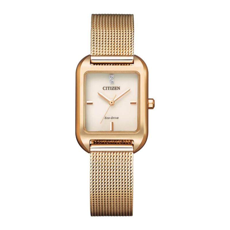 Citizen Analog Watch for Women with Stainless Steel Band, Water Resistant, EM04G3-85P, Gold-Beige
Citizen Analog Watch for Women with Stainless Steel Band, Water Resistant, EM04G3-85P, Gold-Beige
