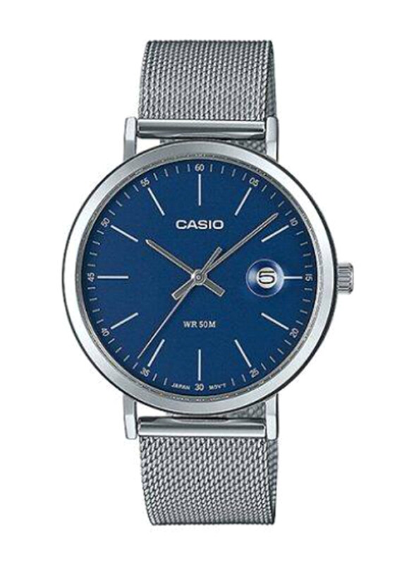 Casio Enticer Men Analog Watch for Men with Stainless Steel Band, Water Resistant, MTP-E175M-2EVDF, Silver-Blue
Casio Enticer Men Analog Watch for Men with Stainless Steel Band, Water Resistant, MTP-E175M-2EVDF, Silver-Blue