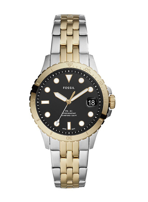 Fossil Analog Wrist Watch for Women with Stainless Steel Band, Water Resistant, ES4745, Silver/Gold-Black
Fossil Analog Wrist Watch for Women with Stainless Steel Band, Water Resistant, ES4745, Silver/Gold-Black