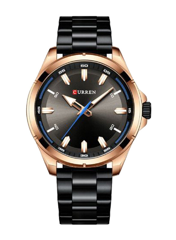 Curren Analog Watch for Men with Stainless Steel Band, Water Resistant, 8320, Black-Black
Curren Analog Watch for Men with Stainless Steel Band, Water Resistant, 8320, Black-Black