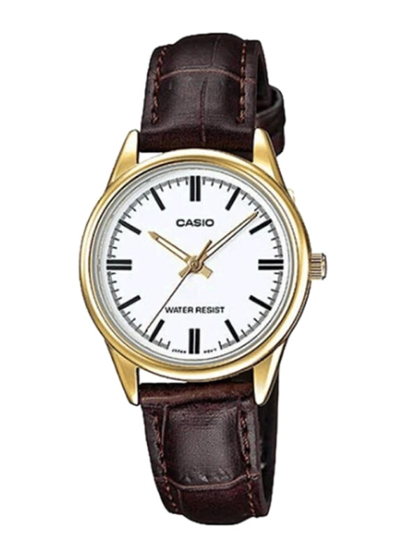 Casio Enticer Analog Watch for Women with Leather Band, Water Resistant, LTP-V005GL-7AUDF, Brown-White
Casio Enticer Analog Watch for Women with Leather Band, Water Resistant, LTP-V005GL-7AUDF, Brown-White