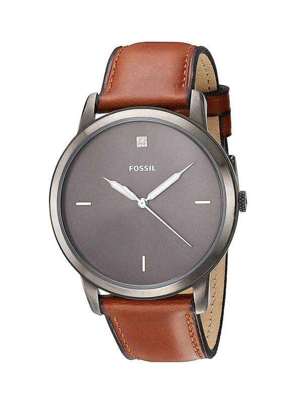 Fossil Analog Watch for Men with Leather Band, Water Resistant, FS5479, Brown-Grey
Fossil Analog Watch for Men with Leather Band, Water Resistant, FS5479, Brown-Grey
