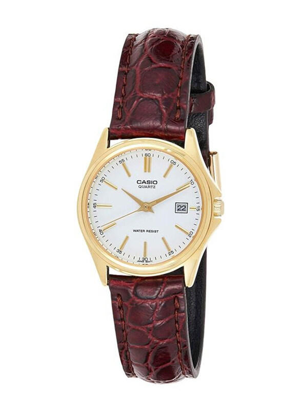 Casio Enticer Analog Wrist Watch for Women with Leather Band, Water Resistant, LTP-1183Q-7A, Brown-White
Casio Enticer Analog Wrist Watch for Women with Leather Band, Water Resistant, LTP-1183Q-7A, Brown-White