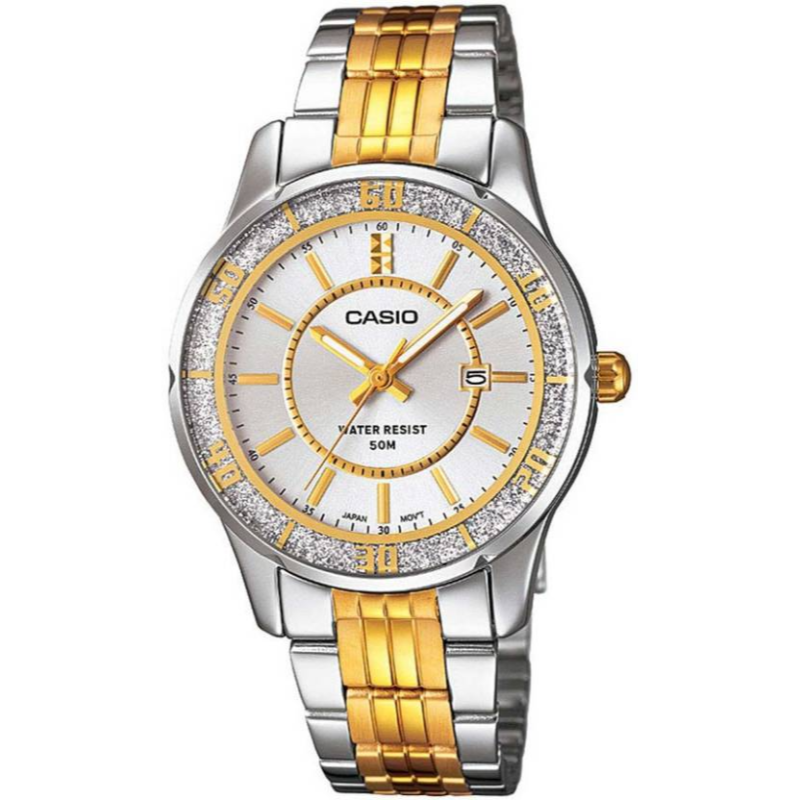 Casio Enticer Analog Watch for Women with Stainless Steel Band, Water Resistant, LTP-1358SG-7AVDF, Silver/gold-Multicolour
Casio Enticer Analog Watch for Women with Stainless Steel Band, Water Resistant, LTP-1358SG-7AVDF, Silver/gold-Multicolour