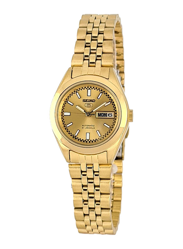 Seiko Analog Watch for Women with Stainless Steel Band, Water Resistant, SYMF62J, Gold
Seiko Analog Watch for Women with Stainless Steel Band, Water Resistant, SYMF62J, Gold