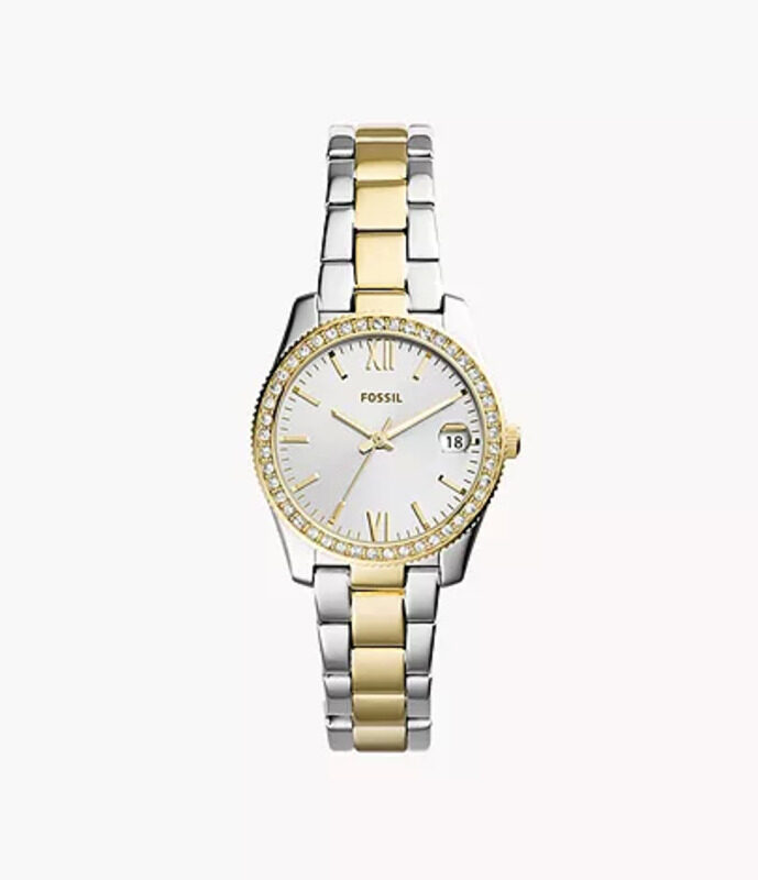 Fossil Scarlette Analog Watch for Men with Stainless Steel Band, Water Resistant, ES4319, Multicolour-White
Fossil Scarlette Analog Watch for Men with Stainless Steel Band, Water Resistant, ES4319, Multicolour-White