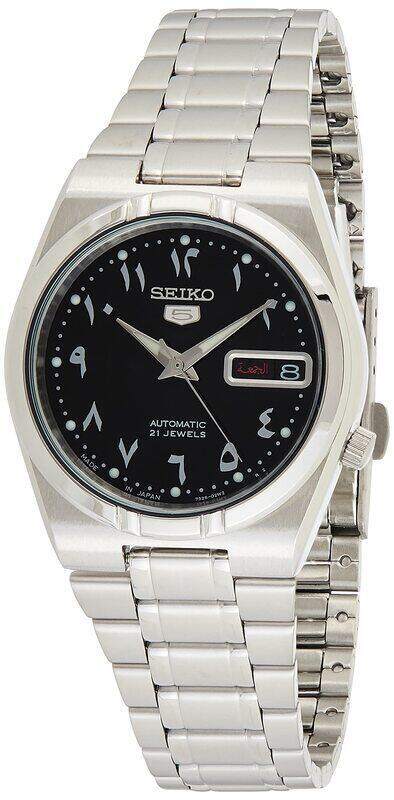 Seiko Analog Watch for Men with Stainless Steel Band, Water Resistant, Snk063J5-, Black-Silver
Seiko Analog Watch for Men with Stainless Steel Band, Water Resistant, Snk063J5-, Black-Silver