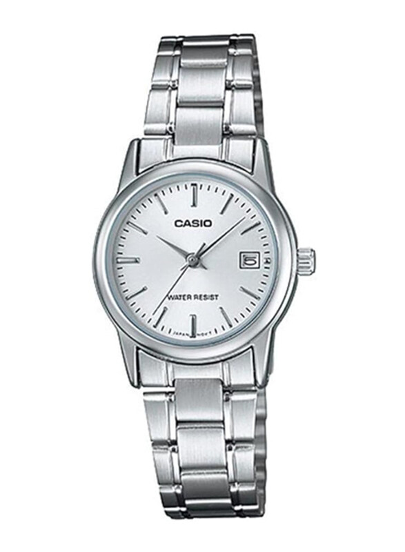Casio Analog Watch for Women with Stainless Steel Band, Water Resistant, LTP-V002D-7AUDF, Silver-White
Casio Analog Watch for Women with Stainless Steel Band, Water Resistant, LTP-V002D-7AUDF, Silver-White