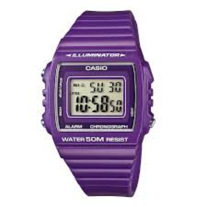 Casio Standard Series Digital Unisex Watch with Resin Band, Water Resistant, W-215H-6AVDF, Purple-Grey
Casio Standard Series Digital Unisex Watch with Resin Band, Water Resistant, W-215H-6AVDF, Purple-Grey