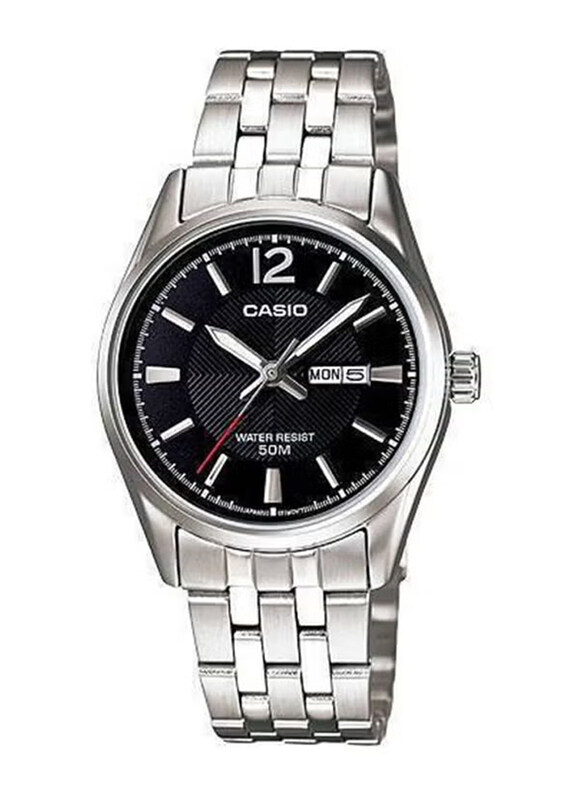 Casio Enticer Analog Watch for Women with Stainless Steel Band, Water Resistant, LTP-1335D-1AVDF, Silver-Black
Casio Enticer Analog Watch for Women with Stainless Steel Band, Water Resistant, LTP-1335D-1AVDF, Silver-Black