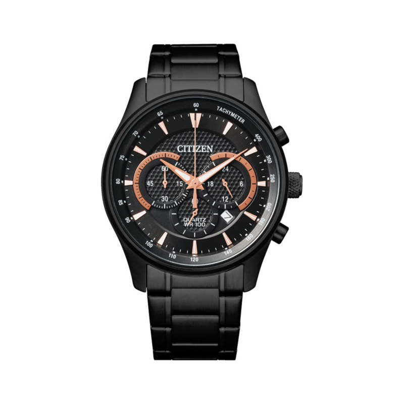 Citizen Analog Watch for Men with Stainless Steel Band, Water Resistant and Chronograph, AN81G5-58E, Black-Black
Citizen Analog Watch for Men with Stainless Steel Band, Water Resistant and Chronograph, AN81G5-58E, Black-Black