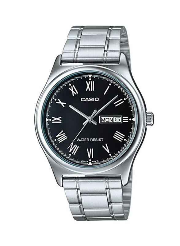 Casio Dress Analog Watch for Men with Stainless Steel Band, Water Resistant, MTP-V006D-1B, Black-Silver
Casio Dress Analog Watch for Men with Stainless Steel Band, Water Resistant, MTP-V006D-1B, Black-Silver
