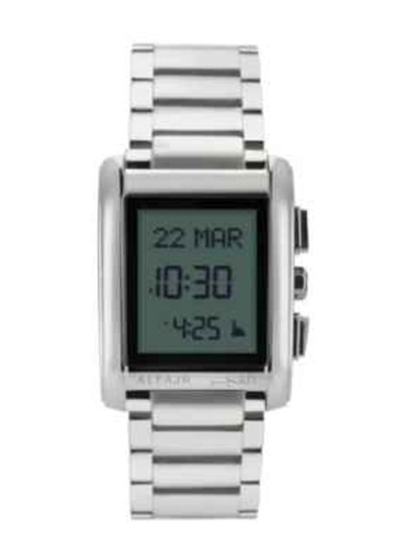 Al Fajr Digital Watch for Men with Stainless Steel Band, Water Resistant, 2724265664941, Grey-Silver
Al Fajr Digital Watch for Men with Stainless Steel Band, Water Resistant, 2724265664941, Grey-Silver