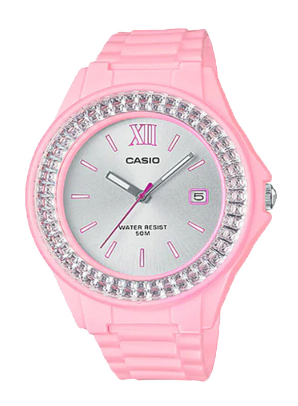 Casio Analog Watch for Women with Resin Band, Water Resistant, LX-500H-4E4VDF, Pink-Pink
Casio Analog Watch for Women with Resin Band, Water Resistant, LX-500H-4E4VDF, Pink-Pink