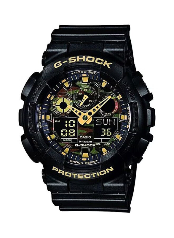 Casio G-Shock Analog + Digital Quartz Watch for Men with Resin Band, Water Resistant and Chronograph, GA-100CF-1A9ER, Black-Black/Red/Gold
Casio G-Shock Analog + Digital Quartz Watch for Men with Resin Band, Water Resistant and Chronograph, GA-100CF-1A9ER, Black-Black/Red/Gold
