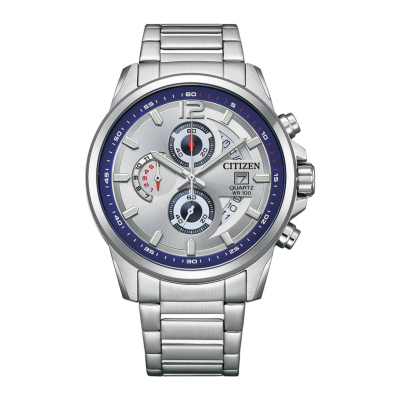 Citizen Analog Watch for Men with Stainless Steel Band, Water Resistant and Chronograph, AN36G0-56B, Silver-Silver
Citizen Analog Watch for Men with Stainless Steel Band, Water Resistant and Chronograph, AN36G0-56B, Silver-Silver