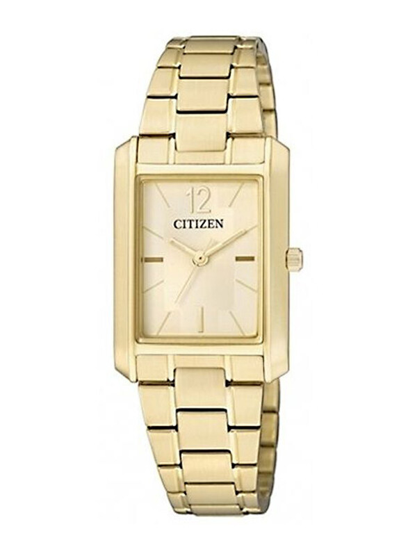 Citizen Analog Watch for Women with Stainless Steel Band, Water Resistant, ER0192-55P, Gold
Citizen Analog Watch for Women with Stainless Steel Band, Water Resistant, ER0192-55P, Gold