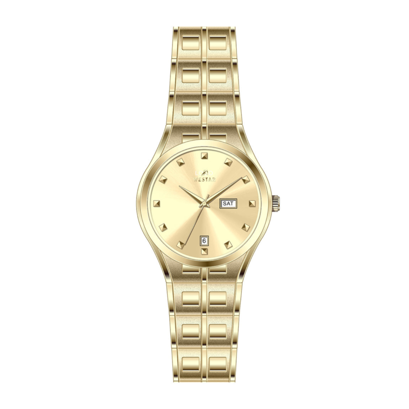 Westar Analog Watch for Women with Stainless Steel Band, Water Resistant, EX6582GPN108, Gold-Gold
Westar Analog Watch for Women with Stainless Steel Band, Water Resistant, EX6582GPN108, Gold-Gold