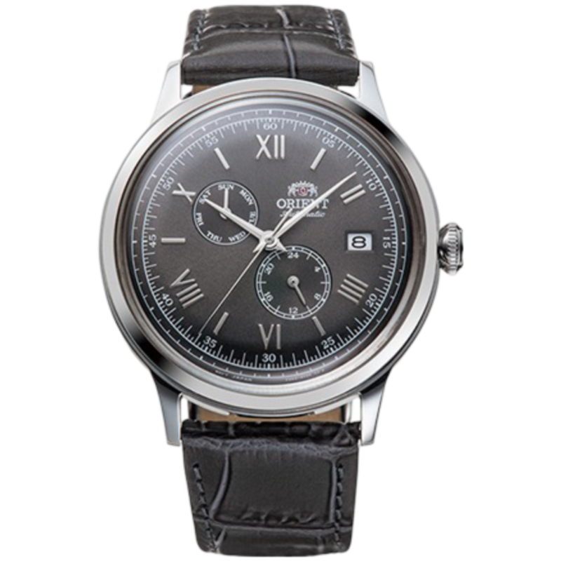 Orient Analog Watch for Men with Leather Band, Water Resistant and Chronograph, OW-RAAK0704N, Black-Grey
Orient Analog Watch for Men with Leather Band, Water Resistant and Chronograph, OW-RAAK0704N, Black-Grey