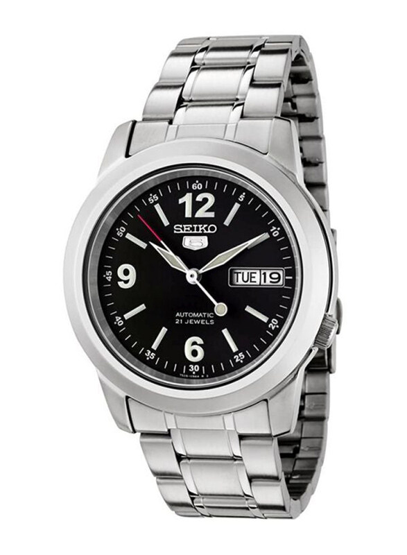 Seiko Analog Watch for Men with Stainless Steel Band and Water Resistant, SNKE63, Silver-Black
Seiko Analog Watch for Men with Stainless Steel Band and Water Resistant, SNKE63, Silver-Black