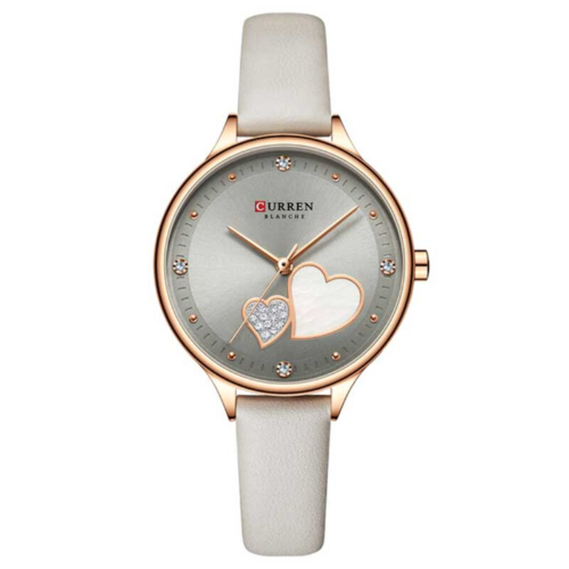 Curren Analog Watch for Women with Leather Band, Water Resistant, 9077, White-Silver
Curren Analog Watch for Women with Leather Band, Water Resistant, 9077, White-Silver