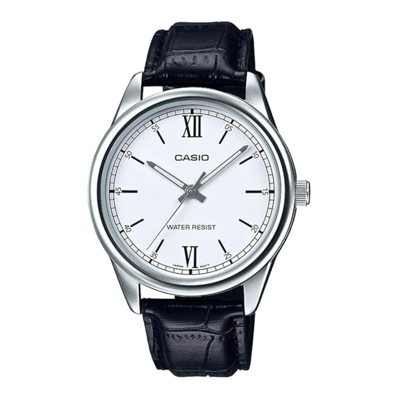 Casio Enticer Analog Watch for Men with Leather Band, Water Resistant, MTP-V005L-7B2UDF, Black-White
Casio Enticer Analog Watch for Men with Leather Band, Water Resistant, MTP-V005L-7B2UDF, Black-White