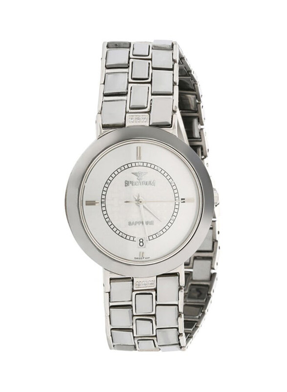 Spectrum Analog Watch for Men with Stainless Steel Band, 64016M, Silver-Off White
Spectrum Analog Watch for Men with Stainless Steel Band, 64016M, Silver-Off White