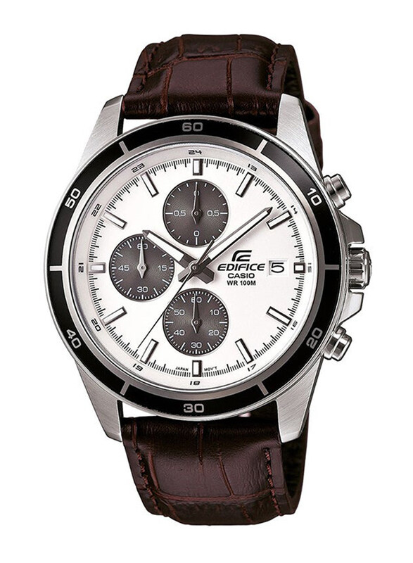 Casio Analog Watch for Men with Leather Band, Water Resistant and Chronograph, EFR-526L-7AVUDF, Brown-White
Casio Analog Watch for Men with Leather Band, Water Resistant and Chronograph, EFR-526L-7AVUDF, Brown-White