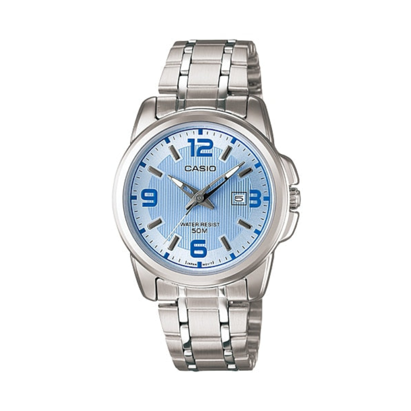 Casio Enticer Analog Watch for Women with Stainless Steel Band, Water Resistant, LTP-1314D-2AVDF, Silver-Blue
Casio Enticer Analog Watch for Women with Stainless Steel Band, Water Resistant, LTP-1314D-2AVDF, Silver-Blue