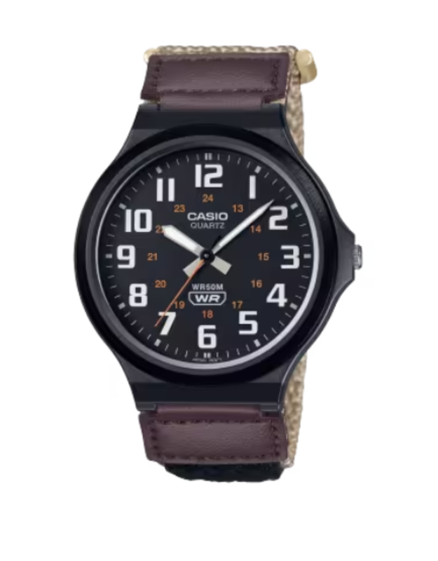Casio Analog Unisex Watch with Cloth Band, Water Resistant, MW-240B-5BVDF, Multicolour-Black
Casio Analog Unisex Watch with Cloth Band, Water Resistant, MW-240B-5BVDF, Multicolour-Black