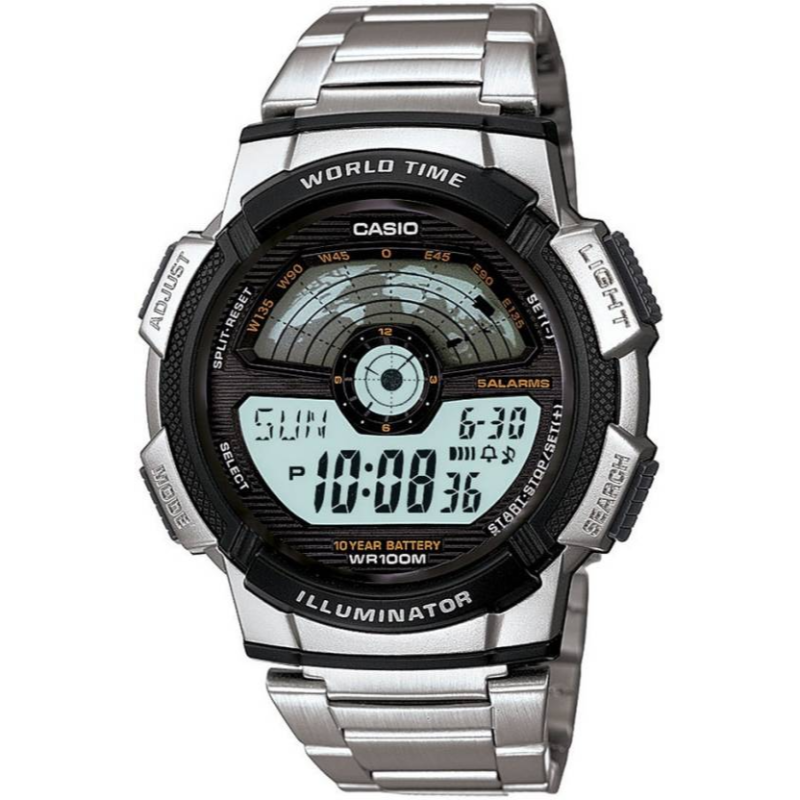 Casio Vintage Series Digital Unisex Watch with Stainless Steel Band, Water Resistant, AE-1100WD-1AVDF, Silver-Multicolour
Casio Vintage Series Digital Unisex Watch with Stainless Steel Band, Water Resistant, AE-1100WD-1AVDF, Silver-Multicolour