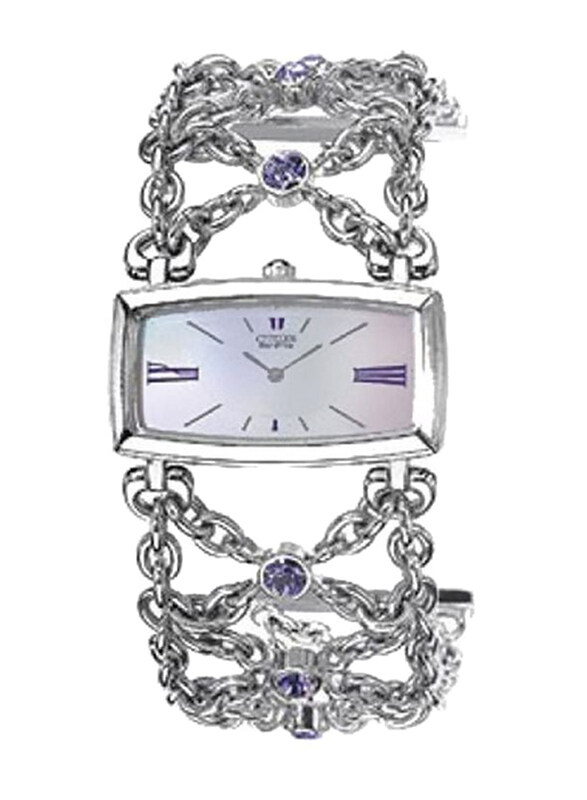 Citizen Swarovski Crystal Studded Analog Watch for Women with Stainless Steel Band, Water Resistant, EW8997-51D, Silver
Citizen Swarovski Crystal Studded Analog Watch for Women with Stainless Steel Band, Water Resistant, EW8997-51D, Silver