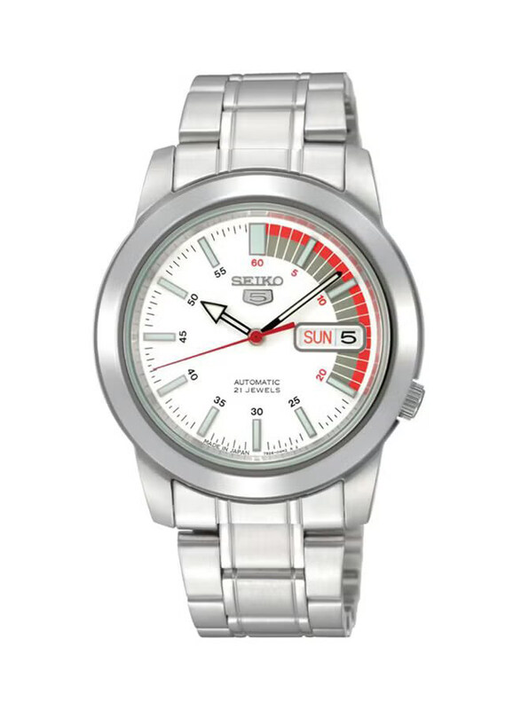 Seiko Analog Watch for Men with Stainless Steel Band, Water Resistant, SNKK25J, Silver-White
Seiko Analog Watch for Men with Stainless Steel Band, Water Resistant, SNKK25J, Silver-White