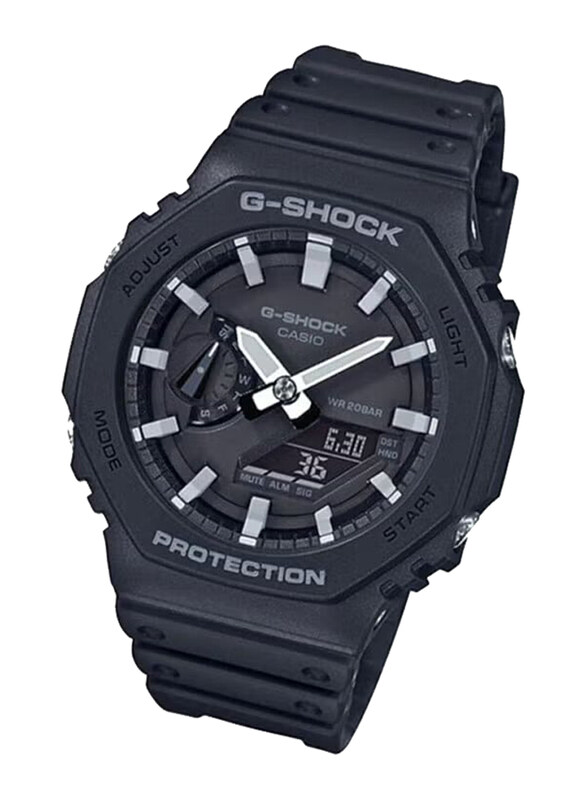 G-Shock Analog + Digital Watch for Men with Resin Band, Water Resistant, GA-2100-1ADR, Black
G-Shock Analog + Digital Watch for Men with Resin Band, Water Resistant, GA-2100-1ADR, Black