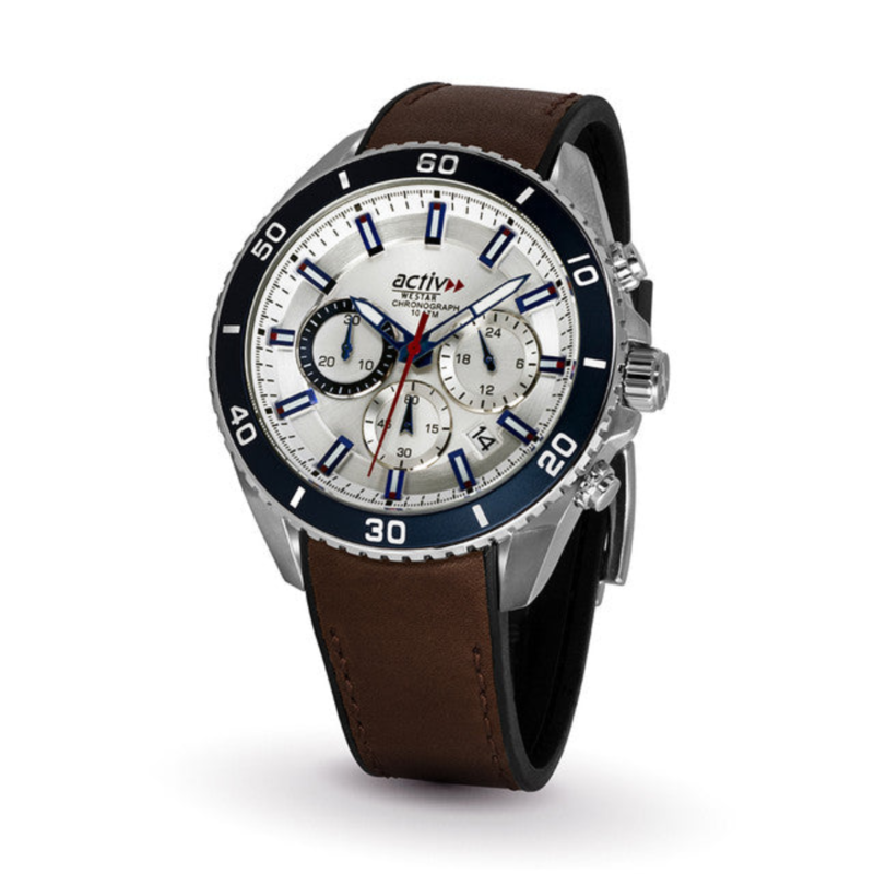 Westar Analog Watch for Men with Leather Band, Water Resistant and Chronograph, 90257STN427, Brown-Multicolour
Westar Analog Watch for Men with Leather Band, Water Resistant and Chronograph, 90257STN427, Brown-Multicolour