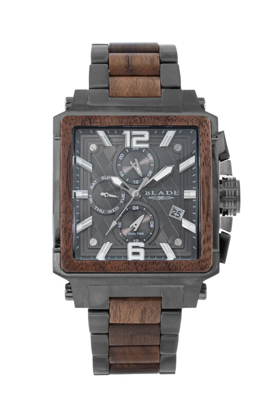BLADE Vertex Limited Edition Wood Gun 3689G2WAGA SS Case & SS Wooden Band Multifunction Men's Watch
BLADE Vertex Limited Edition Wood Gun 3689G2WAGA SS Case & SS Wooden Band Multifunction Men's Watch