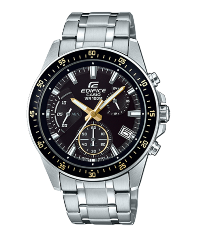 Casio Edifice Analog Watch for Men with Stainless Steel Band, Water Resistant and Chronograph, EFV-540D-1A9V, Silver-Black
Casio Edifice Analog Watch for Men with Stainless Steel Band, Water Resistant and Chronograph, EFV-540D-1A9V, Silver-Black
