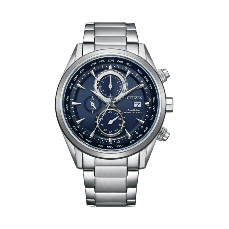 Citizen Eco Drive Analog Watch for Men with Stainless Steel Band, Water Resistant and Chronograph, AT8260-85L, Silver-Blue
Citizen Eco Drive Analog Watch for Men with Stainless Steel Band, Water Resistant and Chronograph, AT8260-85L, Silver-Blue