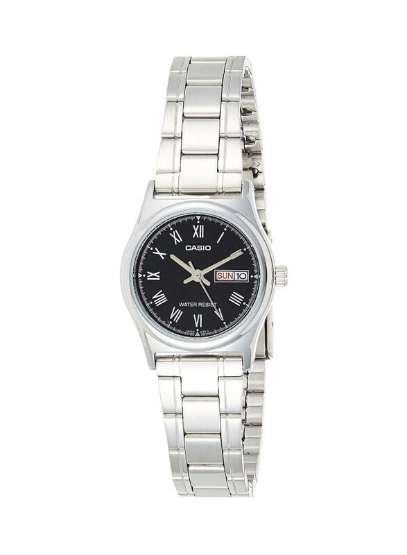 Casio Dress Analog Watch for Women with Stainless Steel Band, Water Resistant, LTP-V006D-1BUDF, Silver/Black
Casio Dress Analog Watch for Women with Stainless Steel Band, Water Resistant, LTP-V006D-1BUDF, Silver/Black