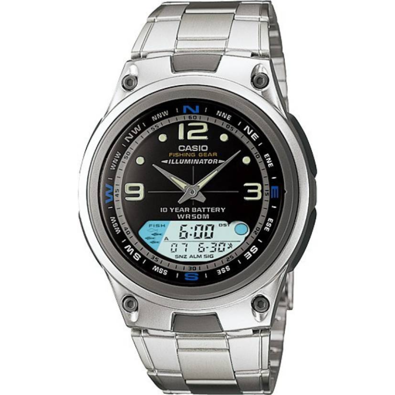 Casio Standard Analog/Digital Watch for Men with Stainless Steel Band, Water Resistant, AW-82-1AVDF, Silver-Black
Casio Standard Analog/Digital Watch for Men with Stainless Steel Band, Water Resistant, AW-82-1AVDF, Silver-Black