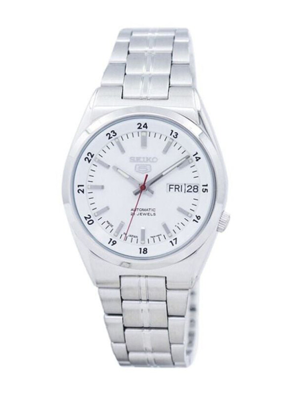 Seiko 5 Automatic Analog Watch for Men with Stainless Steel Band, Water Resistant, SNK559J, Silver-White
Seiko 5 Automatic Analog Watch for Men with Stainless Steel Band, Water Resistant, SNK559J, Silver-White